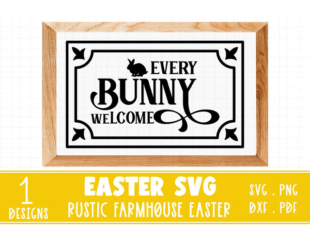 Easter rustic farmhouse svg,Easter every bunny welcome svg SVG Redearth and gumtrees 
