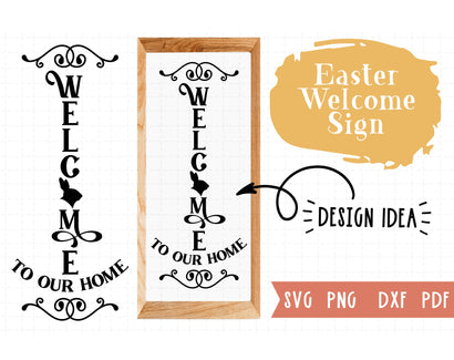 Easter rustic farmhouse svg,Easter porch sign making svg,png,Easter welcome to our home svg SVG Redearth and gumtrees 
