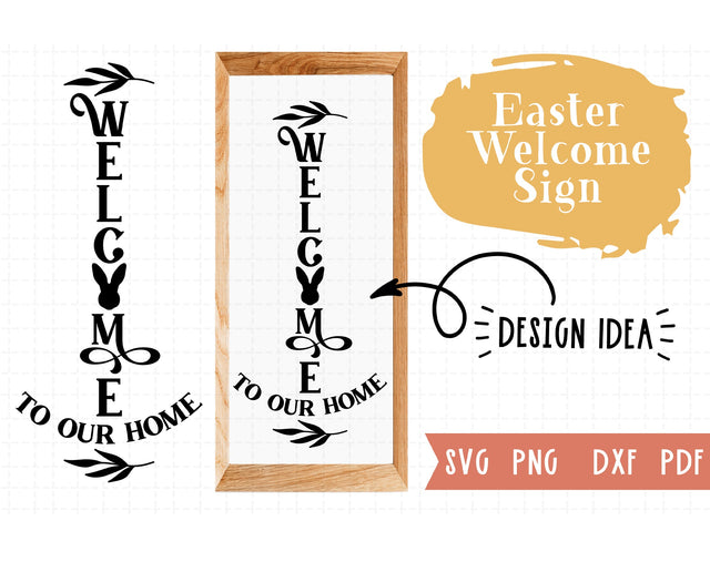 Easter rustic farmhouse svg,Easter porch sign making svg,png,Easter welcome to our house svg SVG Redearth and gumtrees 