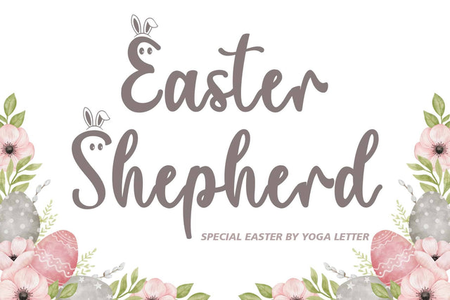 Easter Shepherd Font Prasetya Letter 