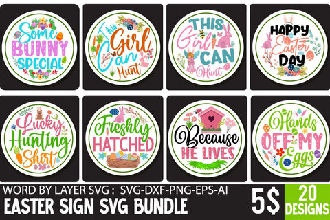 Easter Sign SVG Bundle SVG Insomnia Std 