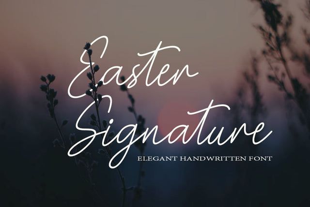 Easter Signature Font Supersemar Letter 