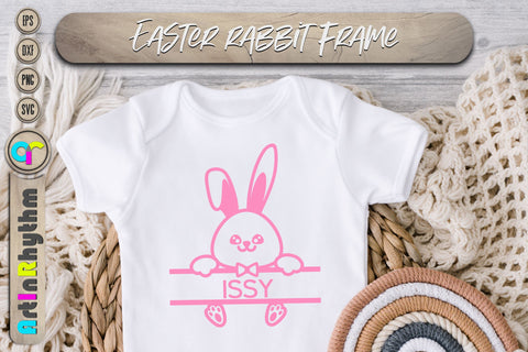Easter Split Bunny svg, Rabbit frame svg SVG Artinrhythm shop 