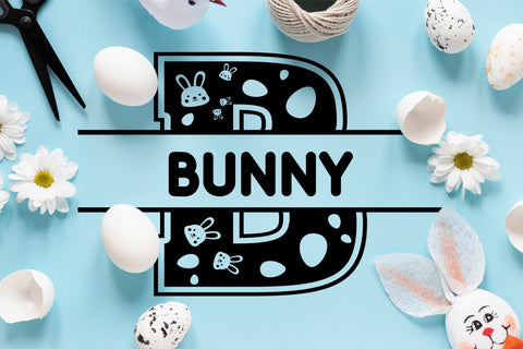 Easter Split Monogram Font Font ampersand 