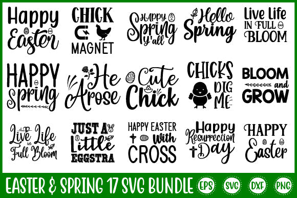 Easter & Spring Bundle svg design Easter & Spring Bundle SVG SH_Tee store 