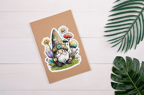 Easter Spring Gnome Stickers Bundle Sublimation Regulrcrative 