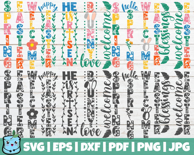 Easter / Spring Porch SVG Bundle | SVG Cut Files SVG MintyMarshmallows 