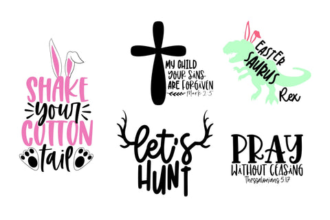 Easter & Spring Season Bundle of 25 SVG DXF PNG JPG Design SVG CoralCutsSVG 