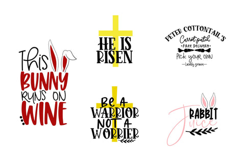 Easter & Spring Season Bundle of 25 SVG DXF PNG JPG Design SVG CoralCutsSVG 