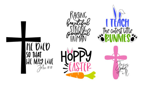 Easter & Spring Season Bundle of 25 SVG DXF PNG JPG Design SVG CoralCutsSVG 
