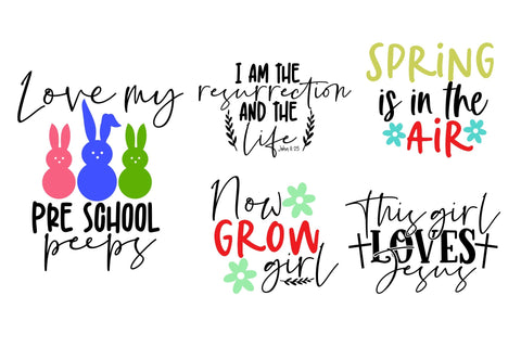 Easter & Spring Season Christianity SVG Design Bundle SVG CoralCutsSVG 