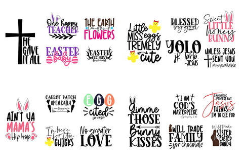 Easter & Spring Season Cute Design Bundle SVG CoralCutsSVG 
