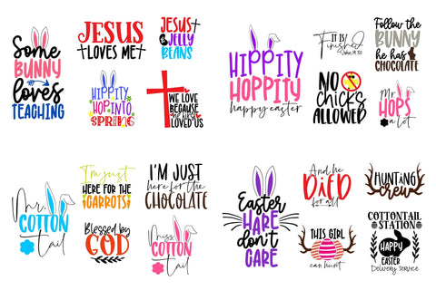 Easter & Spring Season Cute Design Bundle SVG CoralCutsSVG 