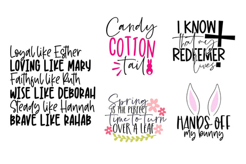 Easter & Spring Season SVG Bundle - 25 Designs SVG CoralCutsSVG 