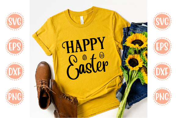 Easter & Spring Svg Design Happy Easter 01 SVG SH_Tee store 
