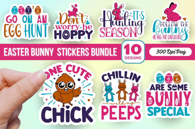 Easter Sticker Bundle Sublimation Regulrcrative 