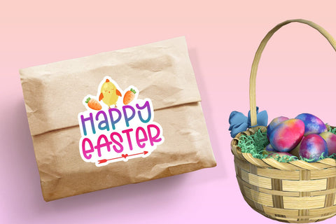 Easter Stickers Bundle I Printable Easter Stickers Bundle Sublimation Happy Printables Club 