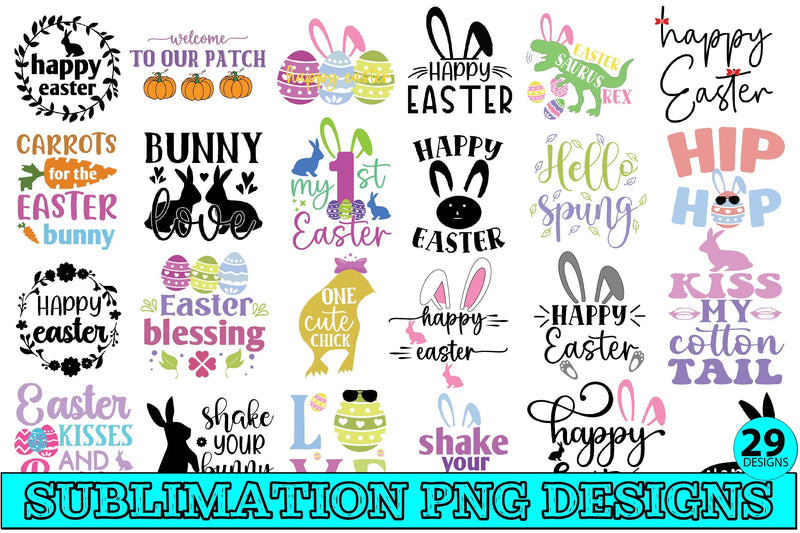 Easter Sublimation Bundle-5 Sublimation Creativeart88 