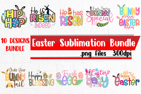Easter Sublimation Bundle PNG Files Sublimation zafrans studio 