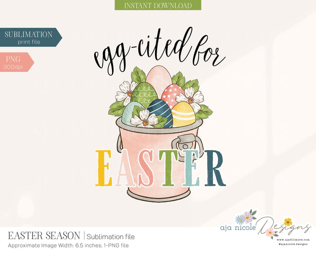 Easter Sublimation Design Sublimation Aja Nicole Designs 