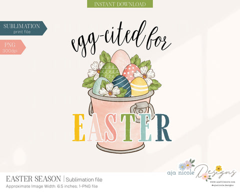 Easter Sublimation Design Sublimation Aja Nicole Designs 