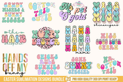 Easter Sublimation Designs Bundle Sublimation SVGista 