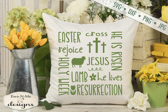 Easter Subway Art - Jesus - Cross - SVG SVG Ewe-N-Me Designs 