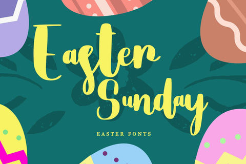 Easter Sunday Font Mengulirpena 