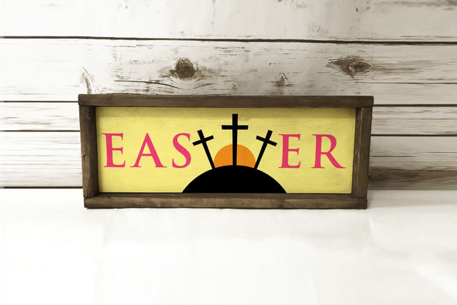 Easter Sunrise Cross Sign SVG Risa Rocks It 