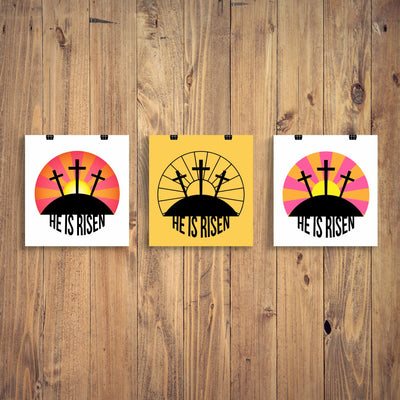Easter Sunrise He Is Risen + Sublimation PNG SVG Risa Rocks It 