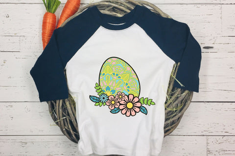 Easter SVG, 3D Layered Floral Egg SVG, Easter Mandala cut file - 6 Layers. 3D Paper Elinorka 