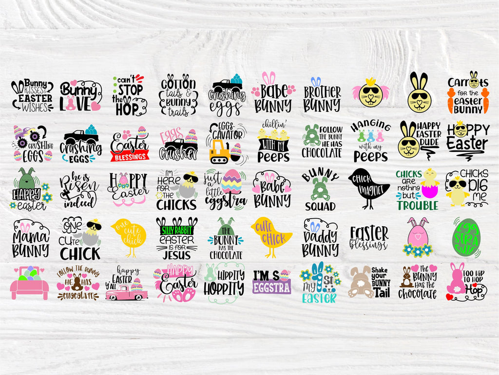 Easter SVG | 50 Shirt Designs | Svg Bundle | Easter Quotes Svg | Happy ...