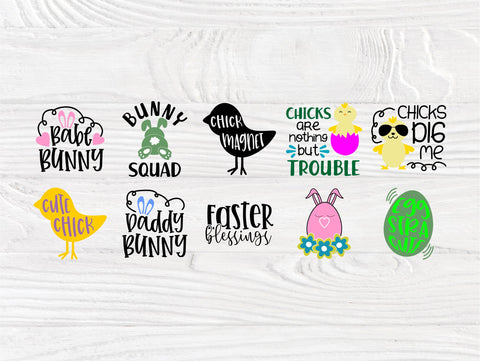 Easter SVG | 50 Shirt Designs | Svg Bundle | Easter Quotes Svg | Happy Easter Svg | Easter Bunny | Easter Eggs | Cricut and Silhouette Files SVG TonisArtStudio 
