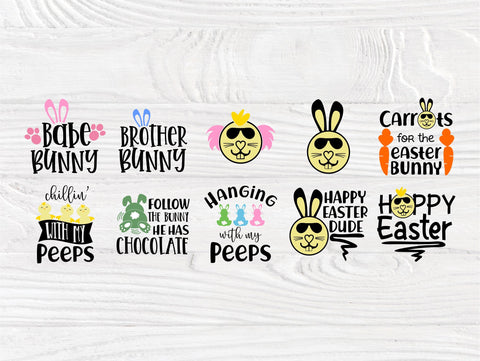 Easter SVG | 50 Shirt Designs | Svg Bundle | Easter Quotes Svg | Happy Easter Svg | Easter Bunny | Easter Eggs | Cricut and Silhouette Files SVG TonisArtStudio 