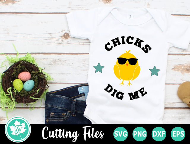 Easter SVG | Boy Easter SVG | Chicks Dig Me SVG SVG TrueNorthImagesCA 
