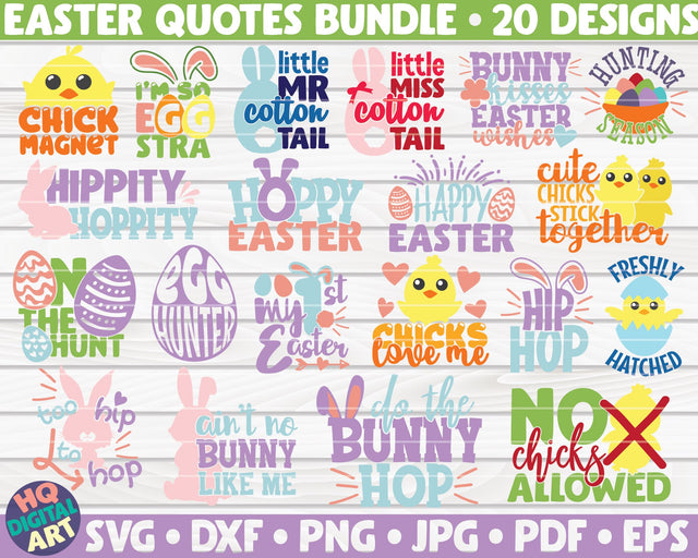 Easter SVG Bundle | 20 designs SVG HQDigitalArt 