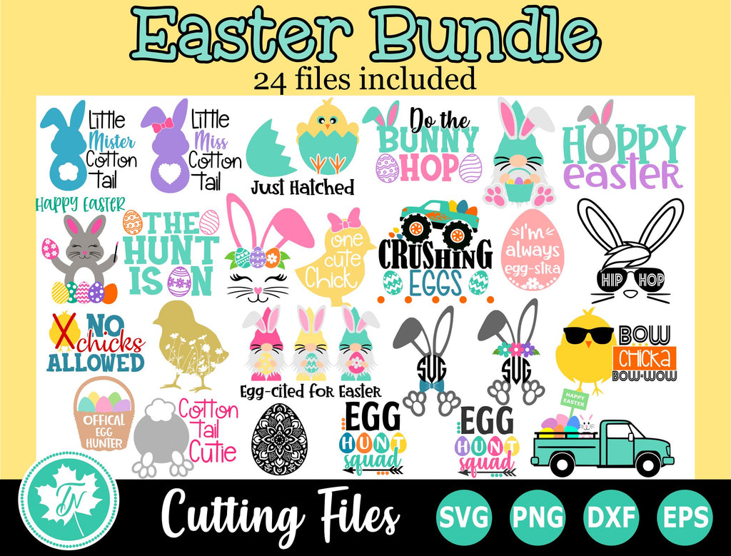 Easter SVG Bundle 24 Pack - So Fontsy