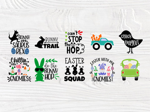 Easter SVG Bundle | 50 Shirt Designs | Easter Kids Signs | Happy Easter Svg | Easter Bunny Svg | Easter Eggs | Cricut and Silhouette Files SVG TonisArtStudio 