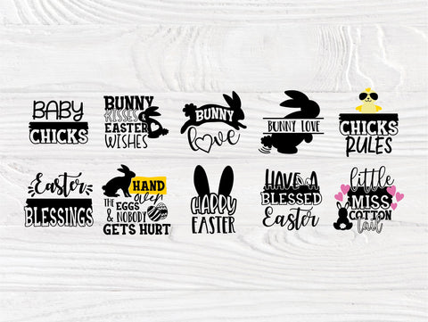 Easter SVG Bundle | 50 Shirt Designs | Easter Kids Signs | Happy Easter Svg | Easter Bunny Svg | Easter Eggs | Cricut and Silhouette Files SVG TonisArtStudio 