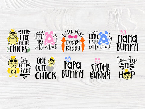 Easter SVG Bundle | 50 Shirt Designs | Easter Kids Signs | Happy Easter Svg | Easter Bunny Svg | Easter Eggs | Cricut and Silhouette Files SVG TonisArtStudio 