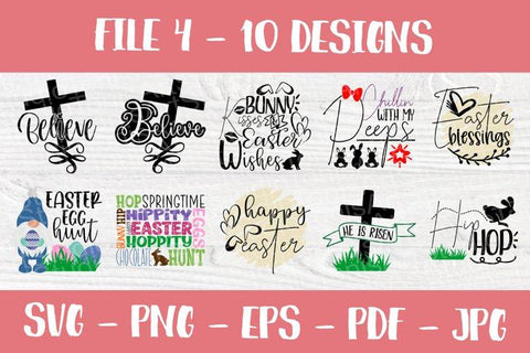 Easter SVG Bundle | 50 Shirt Designs | Easter Kids Signs | Happy Easter Svg | Easter Bunny Svg | Easter Eggs | Cricut and Silhouette Files SVG TonisArtStudio 