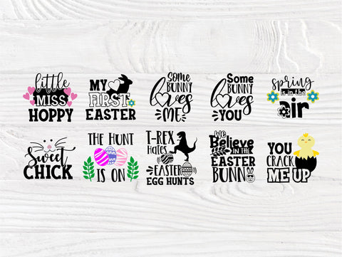 Easter SVG Bundle | 50 Shirt Designs | Easter Kids Signs | Happy Easter Svg | Easter Bunny Svg | Easter Eggs | Cricut and Silhouette Files SVG TonisArtStudio 