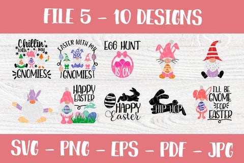 Easter SVG Bundle | 50 Shirt Designs | Kids Easter Svg | Happy Easter Svg | Easter Bunny Svg | Easter Gnome Svg | Svg Files for Cricut SVG TonisArtStudio 