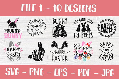 Easter SVG Bundle | 50 Shirt Designs | Kids Easter Svg | Happy Easter Svg | Easter Bunny Svg | Easter Gnome Svg | Svg Files for Cricut SVG TonisArtStudio 