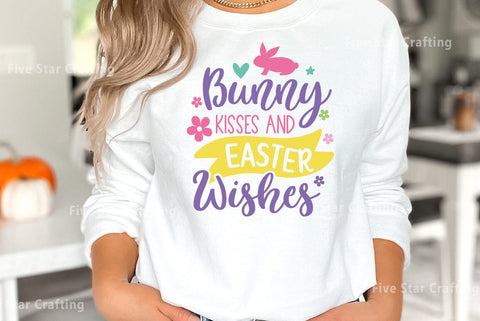 Easter SVG Bundle, Bunny Kisses and Easter Wishes SVG FiveStarCrafting 