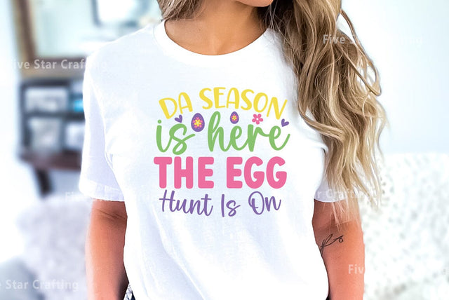 Easter SVG Bundle, Da Season Is Here The egg Hunt Is On SVG FiveStarCrafting 