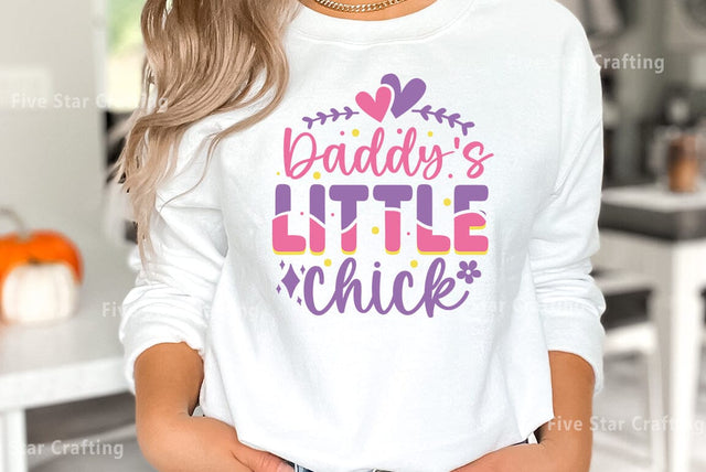 Easter SVG Bundle, Daddys Little Chick SVG FiveStarCrafting 