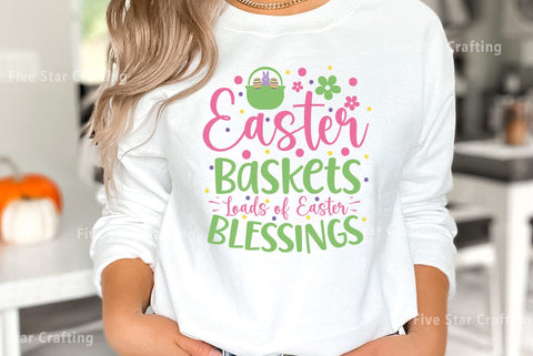 Easter SVG Bundle, Easter Baskets Loads of Easter Blessings SVG FiveStarCrafting 