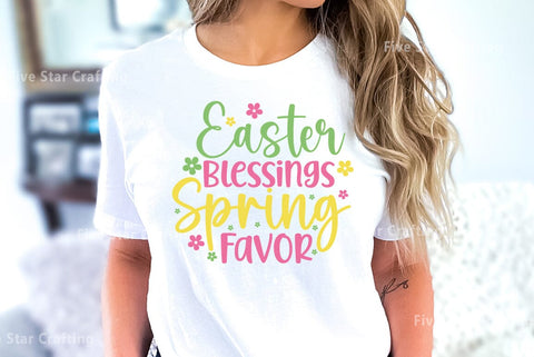 Easter SVG Bundle, Easter Blessings Spring Favor SVG FiveStarCrafting 