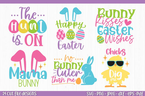 Easter SVG Bundle | Easter Bunny Chicks Eggs Cut Files SVG TatiStudio 